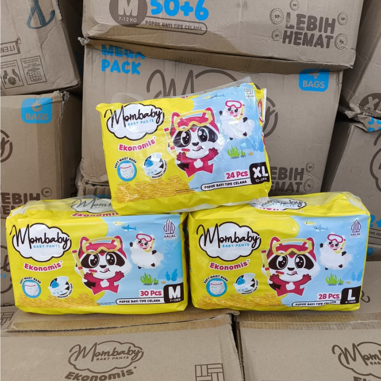 Mombaby Ekonomis Pants - Pampers celana bayi - Nyaman dipakai