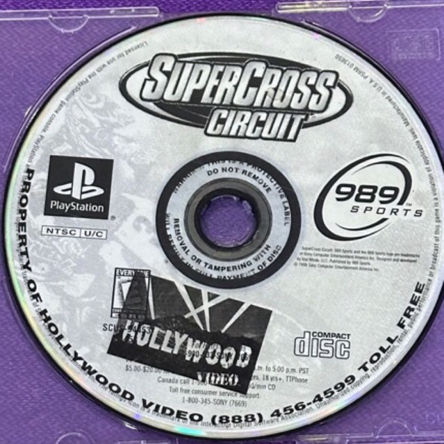 kaset ps1 ori us supercross circuit