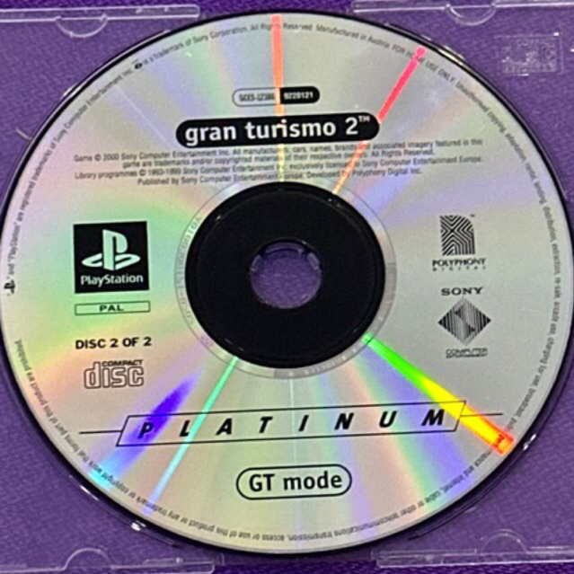 kaset ps1 ori us gran turismo 2 disc 2