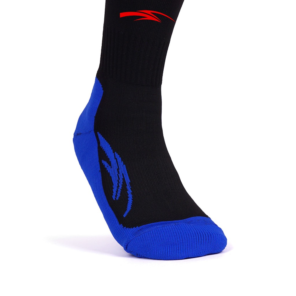 Kaos Kaki Futsal Sepakbola Bermen'go Soccer Shock - Black Blue