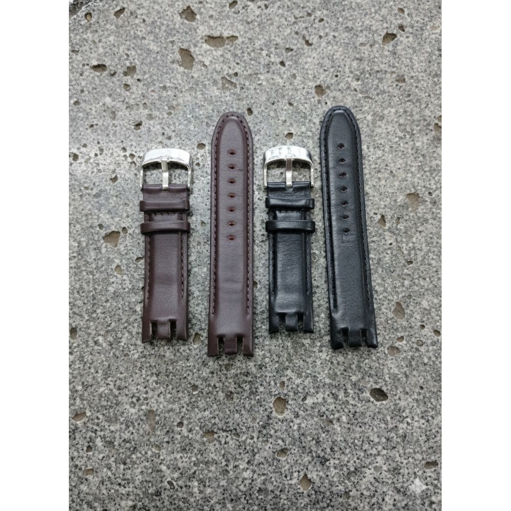 Strap Tali Jam Tangan Swatch 007 YTS 401 Swatch YTS402 Leather premium