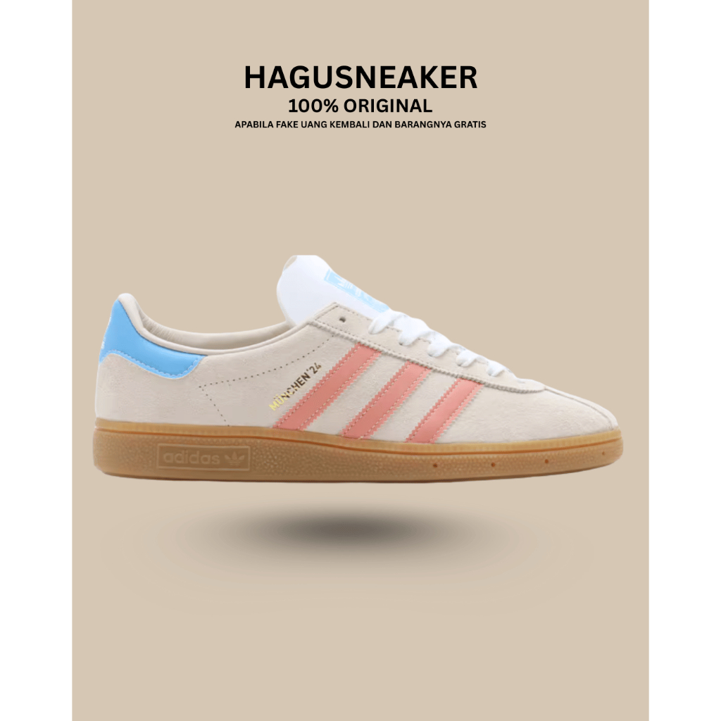 ADIDAS MUNCHEN'24 [CREAM / PINK] # IG6282 GARANSI 100% ORIGINAL