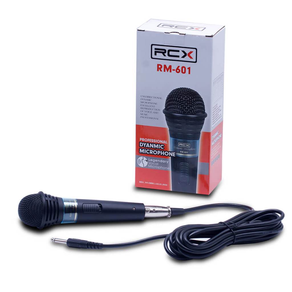 Mic Kabel RCX RM-601 Original Microphone Dynamic Vocal Karaoke Pidato Ceramah Mikrofon RM 601 Jernih