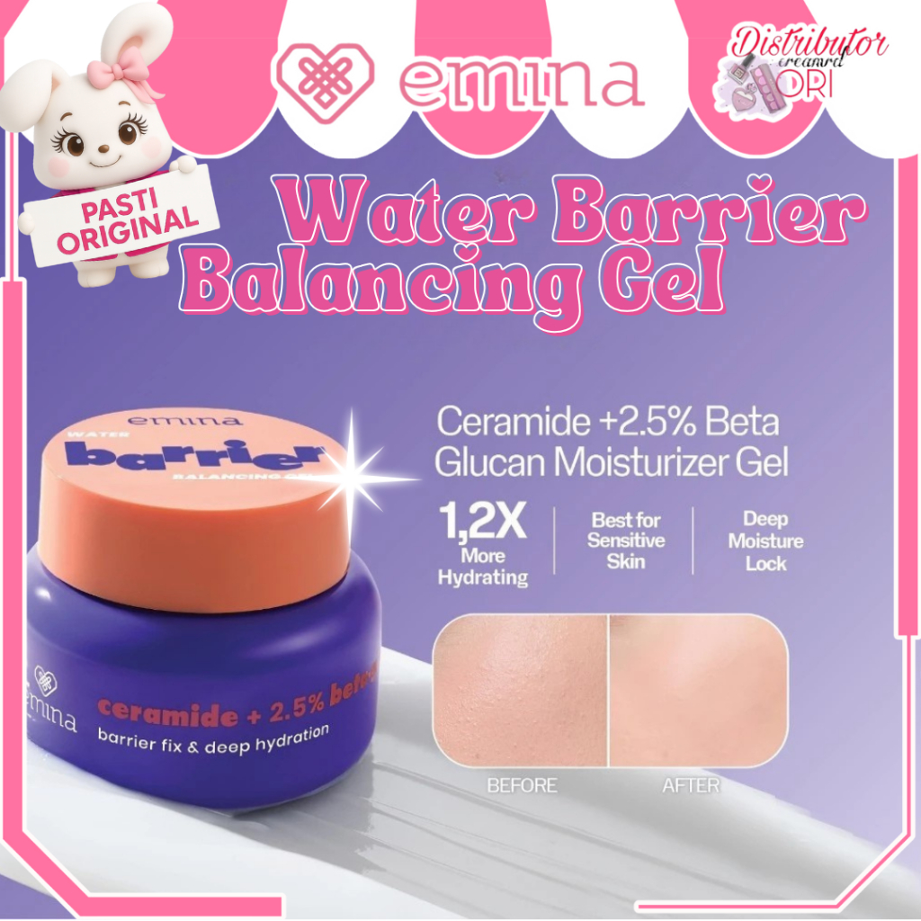 Emina Water Barrier Balancing Gel Moisturizer 30g | Distributor Cream Ori