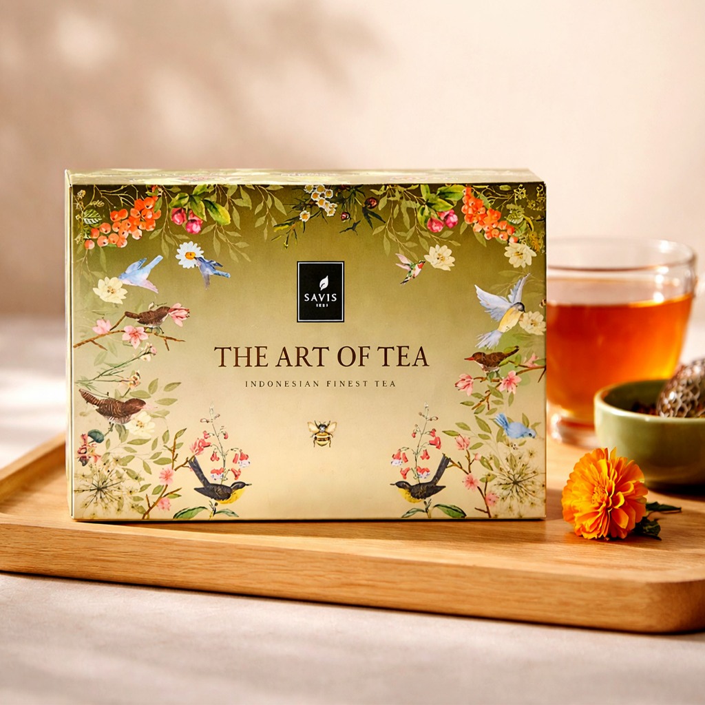 Savis Tea | Hampers The Art of Tea - Premium Loose Tea Tube Gift Set (5 Varian)
