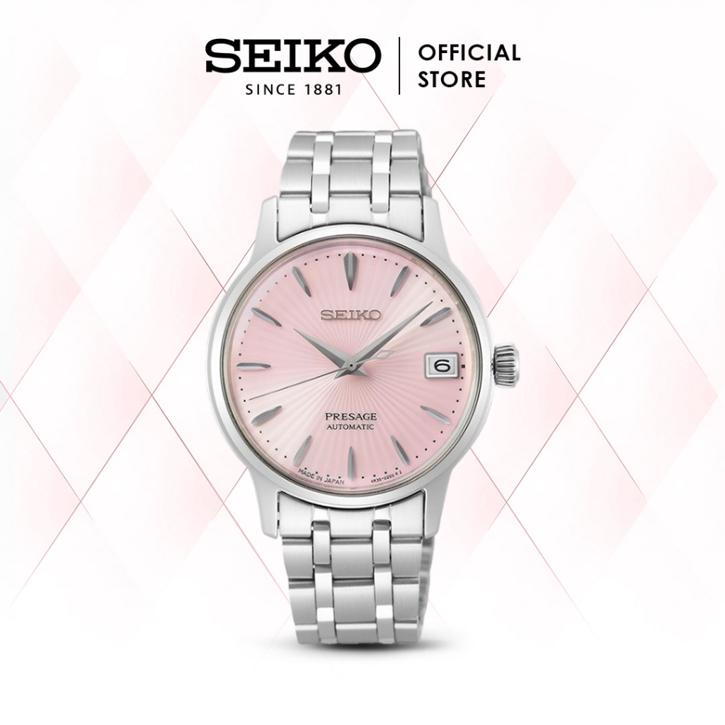 Jam Tangan Wanita Seiko Presage Cocktail Time Automatic Pink SRP839J1