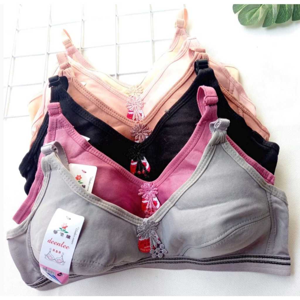 6 PCS Sport Bra Pakaian Dalam Wanita High Quality Tanpa Kawat dan Busa Merk Febri, Najwa & BH Plum