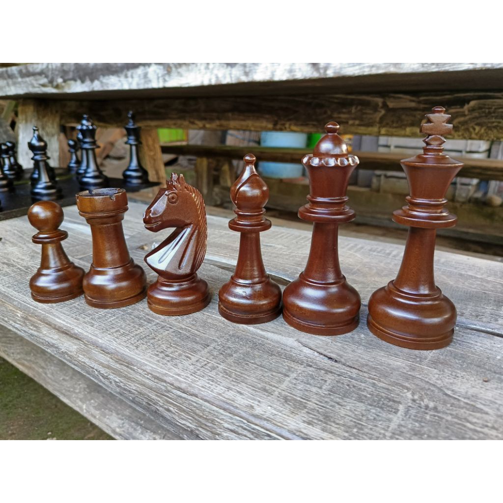 Bidak Catur Jumbo Kayu Jati