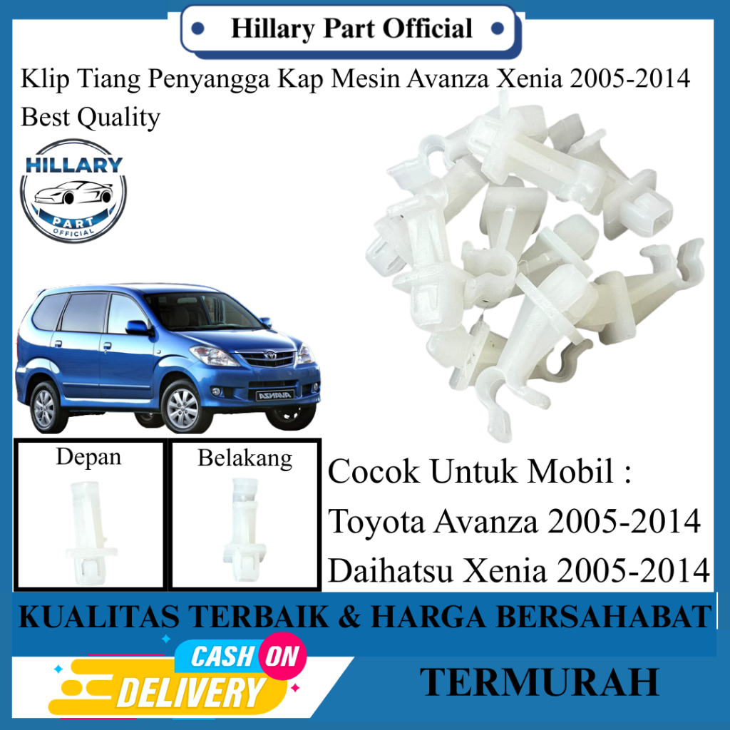 Klip Tiang Penyangga Kap Mesin Avanza Xenia 2005-2014