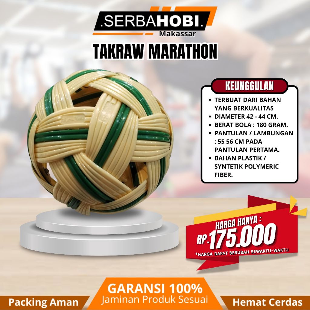 Bola Sepat Takraw Original / Bola Takraw /  Sepak Takraw Berkualitas