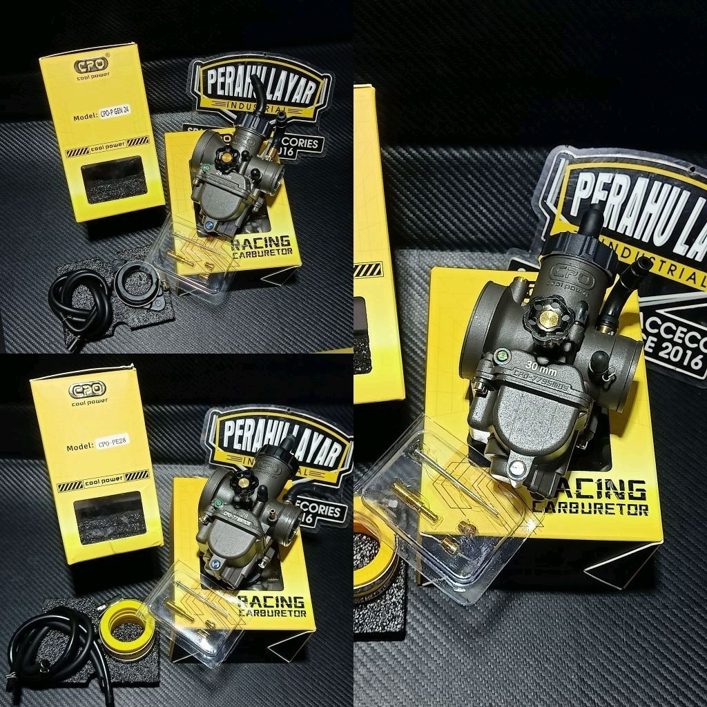 Karburator CPO PE Gen 2 Karbu PE 24 28 30 Hitam Series OriginalKarburator CPO GEN2 PE 24 26 28 30 Ne