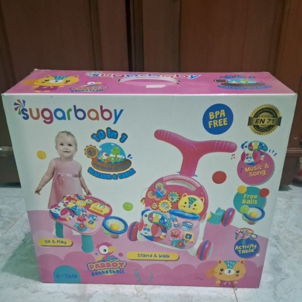 Sugar Baby Baby Push Walker 5 IN 1 PRELOVED