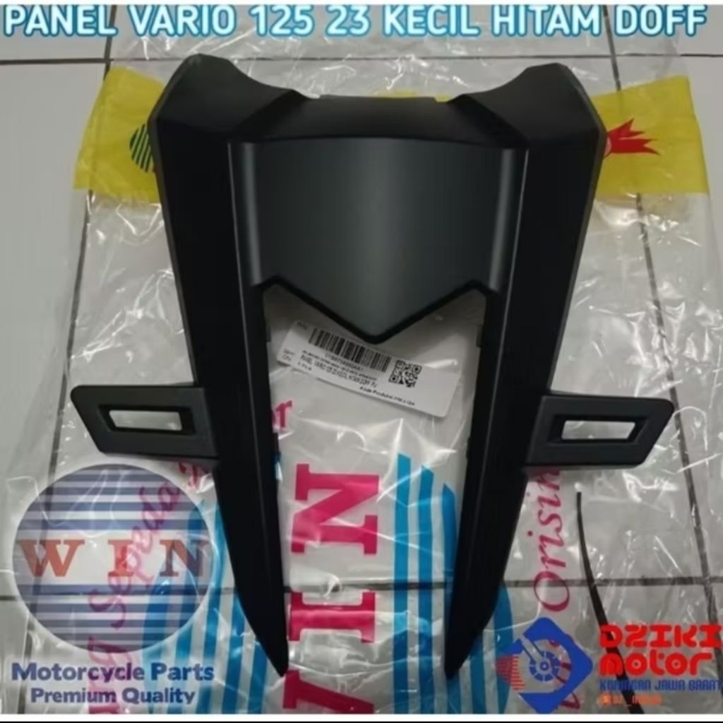WIN - PANEL DASI KECIL DUDUKAN PLAT NOMOR VARIO 125 K2V LED NEW GEN 2 HITAM DOFF