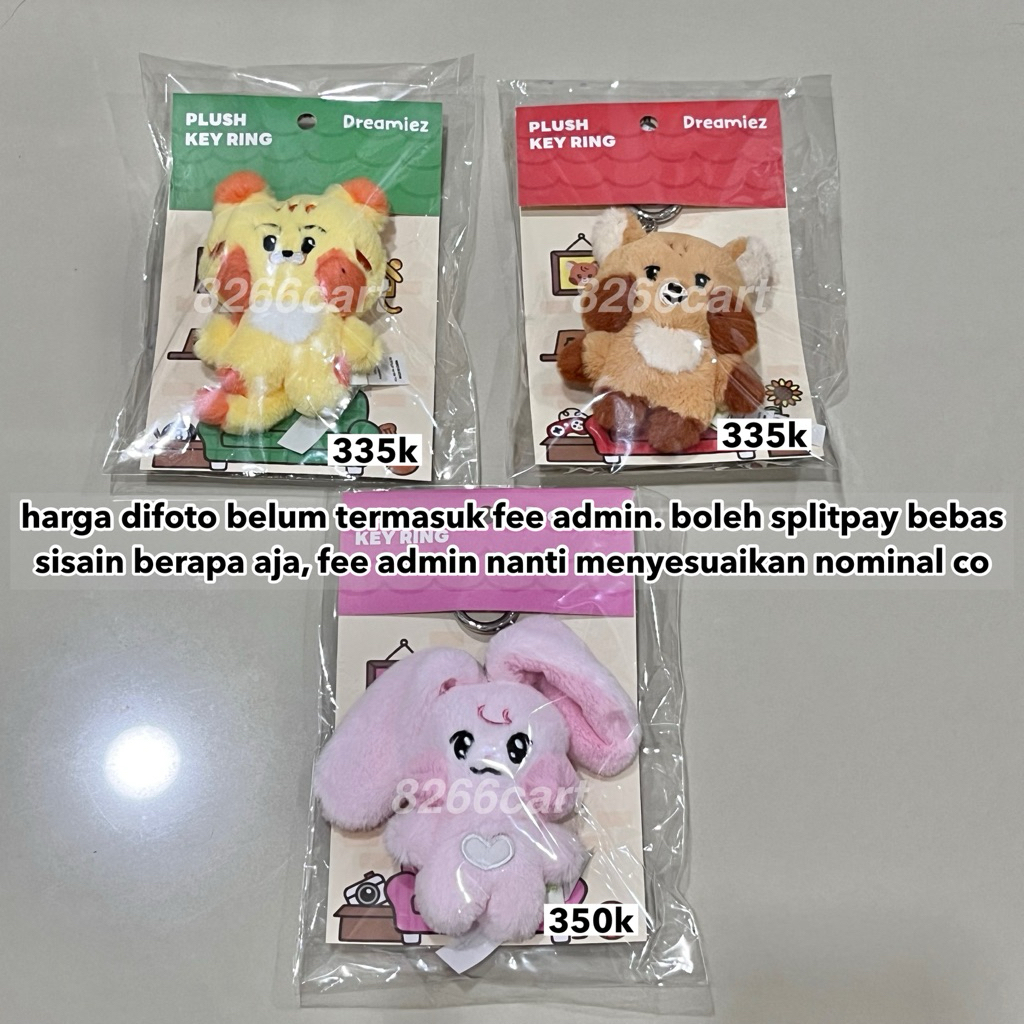 nct dream — dreamiez mini plush keyring (mark eong, haechan jjopoo, jaemin kkyuping)