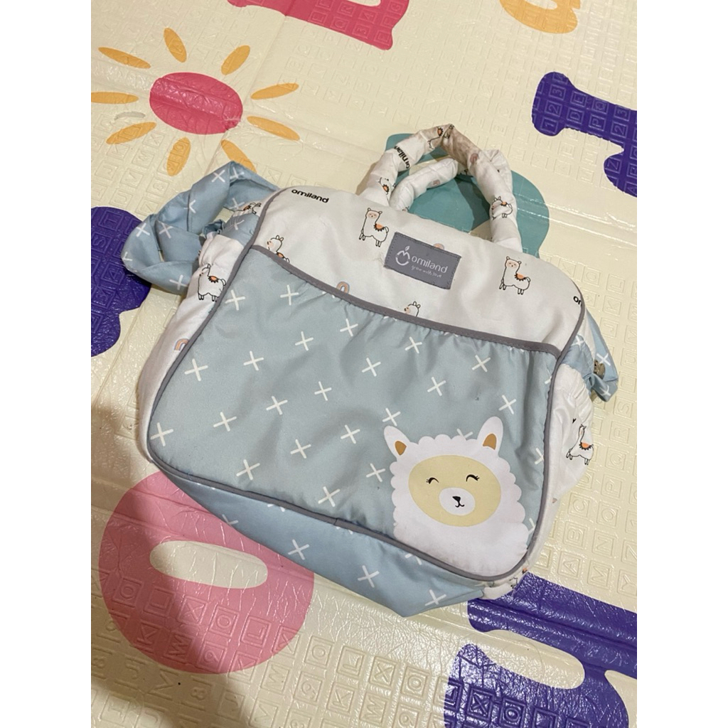 preloved Tas Bayi Medium Omiland - Warna Biru