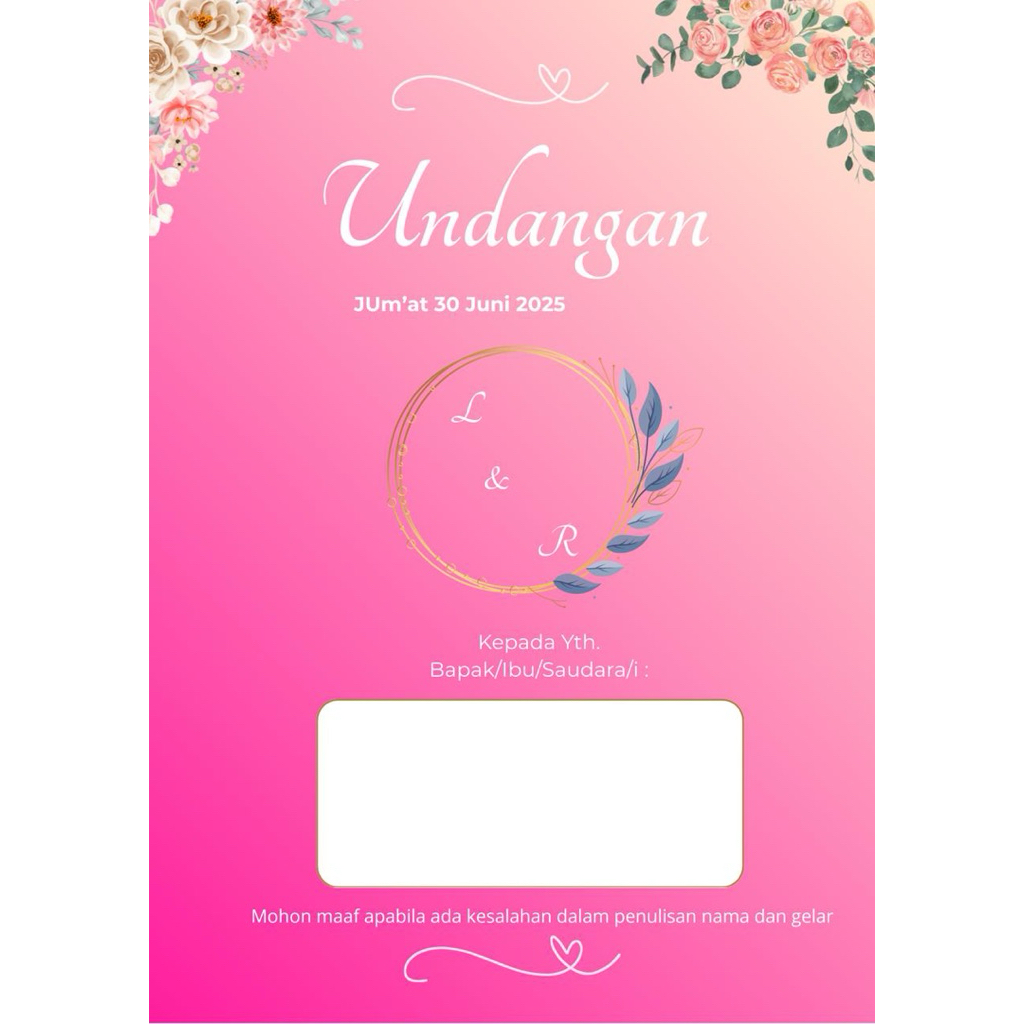 Jasa Design Undangan