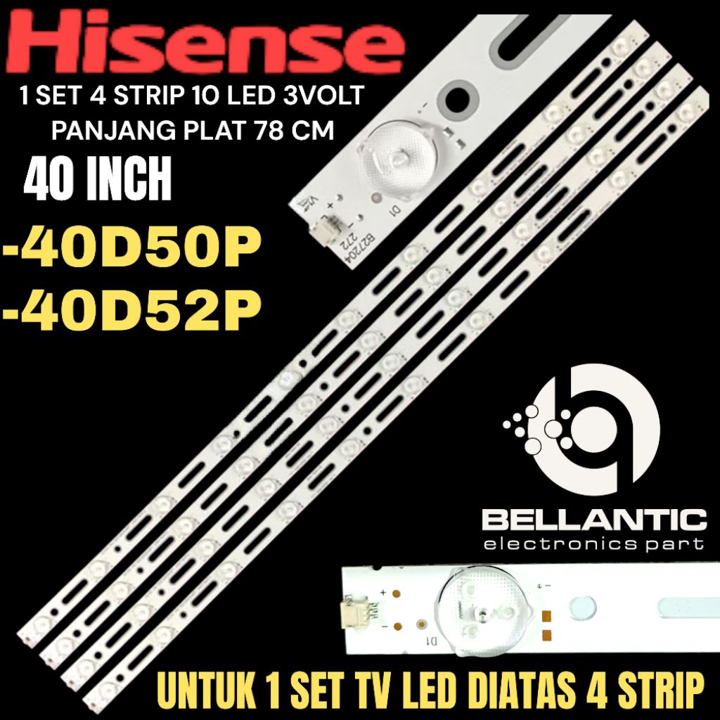 BACKLIGHT TV LED HISENSE 40 INCH 40D50- 40D52 BACKLIGHT TV 40 INCH