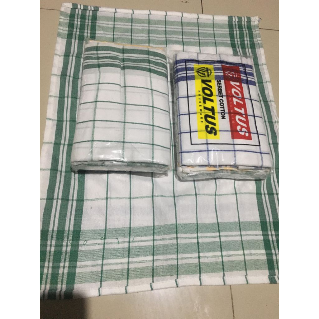 (ISI 12 PCS) SERBET KAIN SERBET/KAIN LAP PIRING JUMBO PUL KATUN 60X60 CM