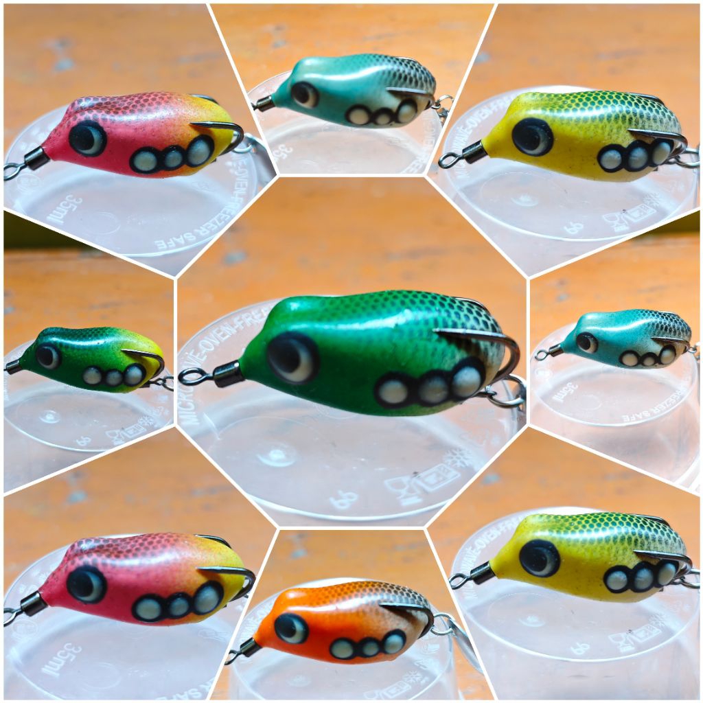 UMPAN SOFT FROG 3CM UMPAN PANCING GABUS TOMAN TERMURAHH