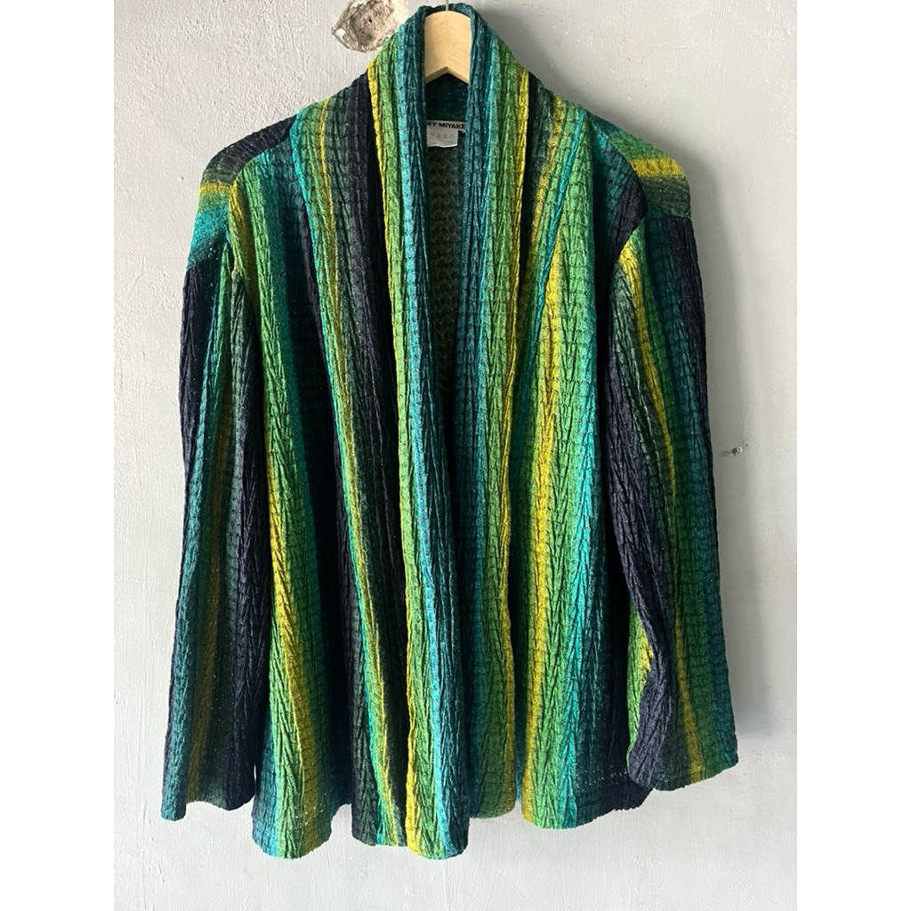 issey miyake knit wool cardigans