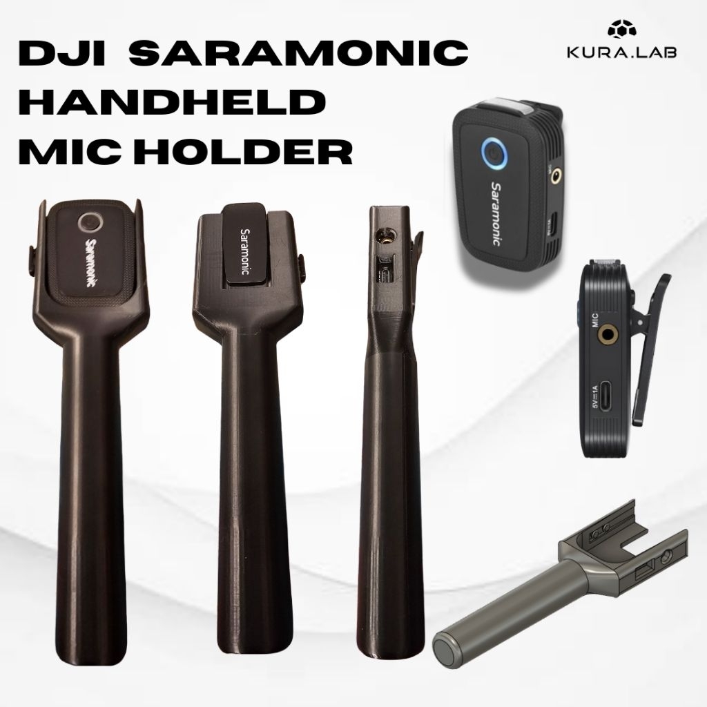 DJI MIC Saramonic Handheld Mic Holder Pegangan Kamera / Vlog / Interview