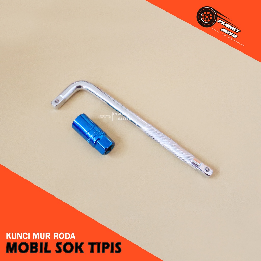 Lakoni Kunci Sok Tipis 21mm Untuk Membuka Mur Baut Roda Mobil Velg Variasi