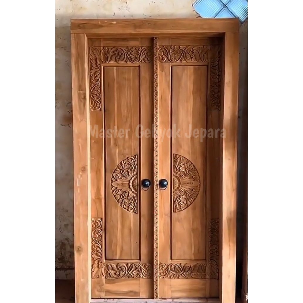 pintu angkul pintu kamar  pintu ukir kayu jati pintu rumah