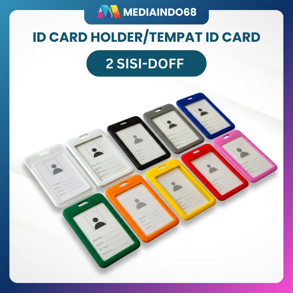 Id Card Holder/Tempat ID Card 2 sisi-Doff-Exclusive-Termurah