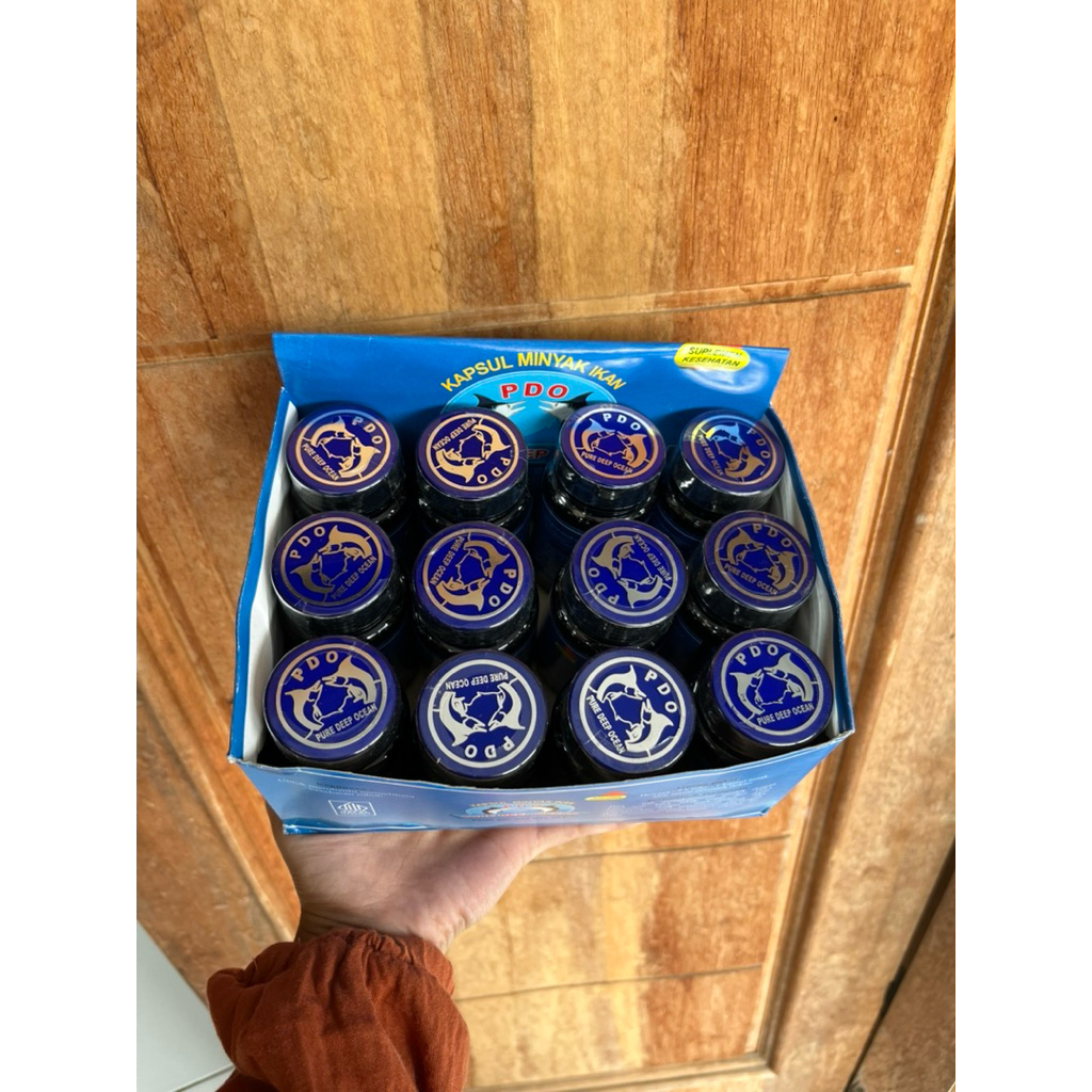 minyak ikan PDO 1 lusin isi 12 / kapsul minyak ikan 354