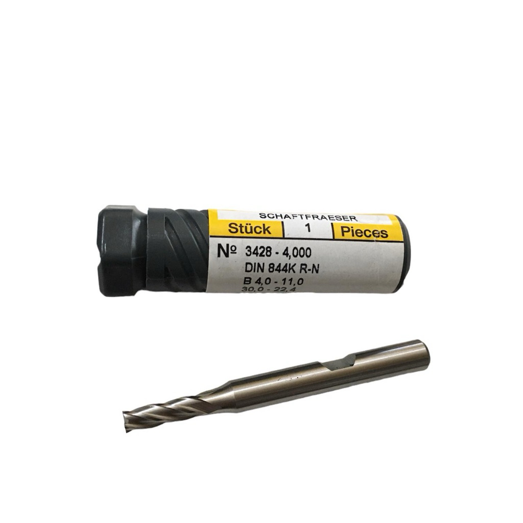 Endmill 4 mm HSS 4Flute Merk GUHRING | Endmill HSS 4.0 mm Made in Germany