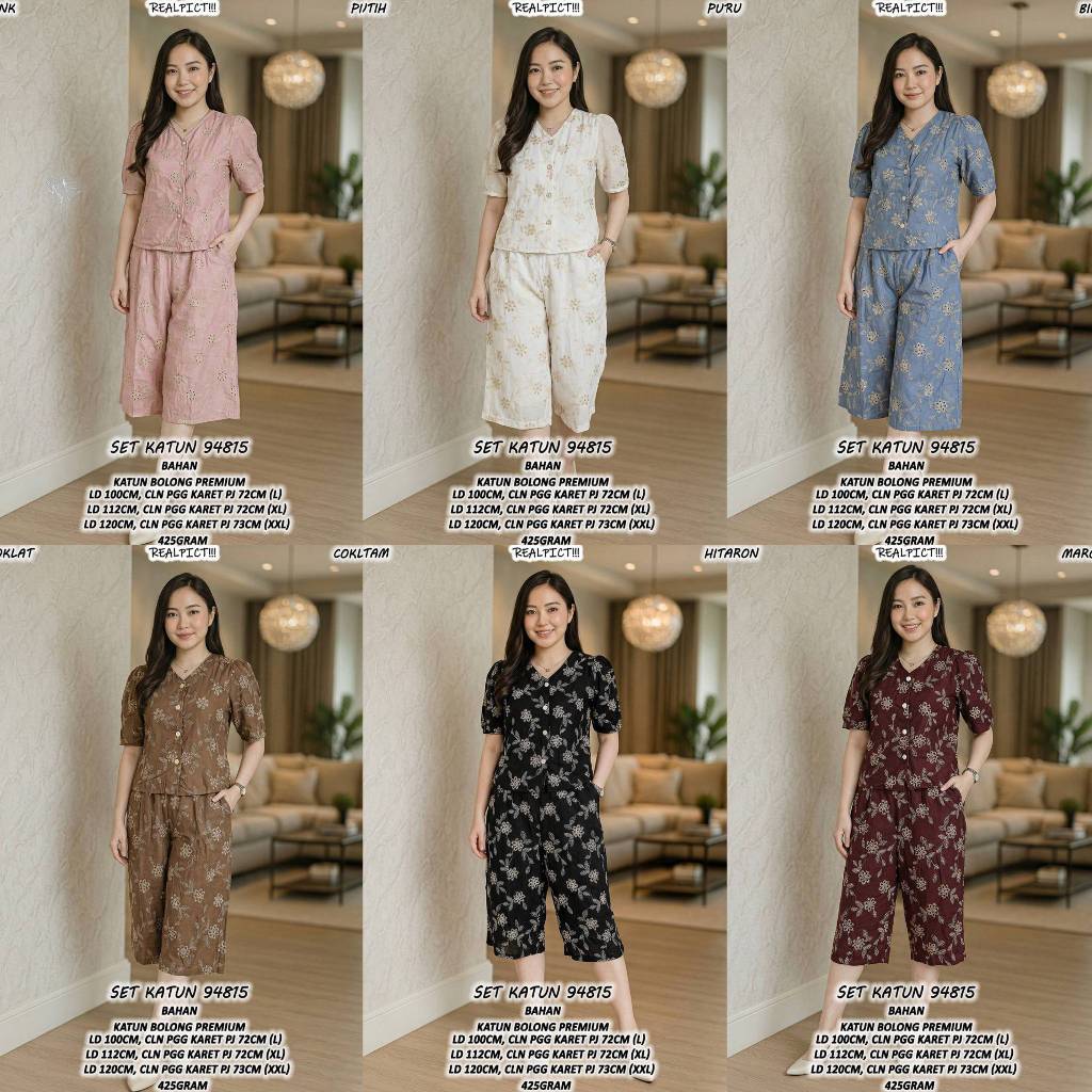 Setelan 94815 Set Katun Bolong Premium - KCB