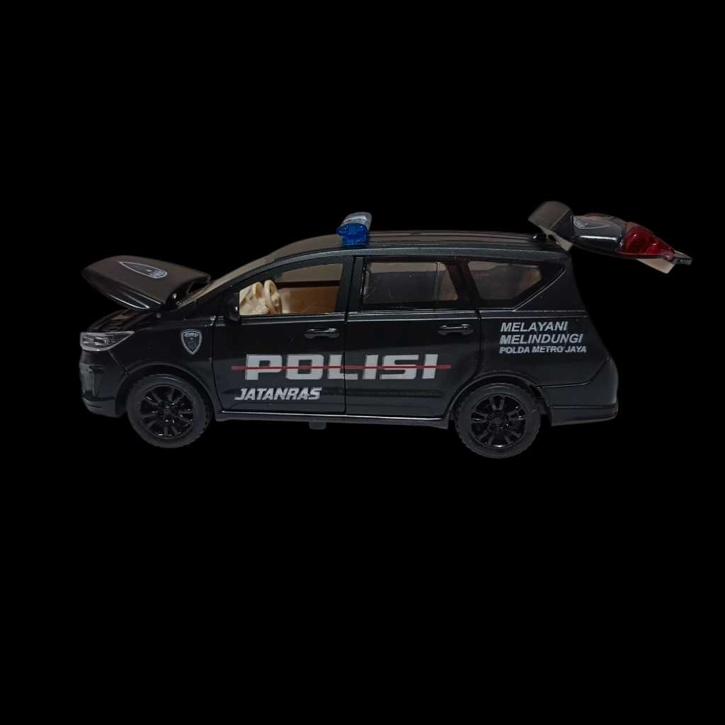 Diecast Skala 1:32 Miniatur Toyota Kijang Innova Reborn Custom Mobil Polisi Jatanras