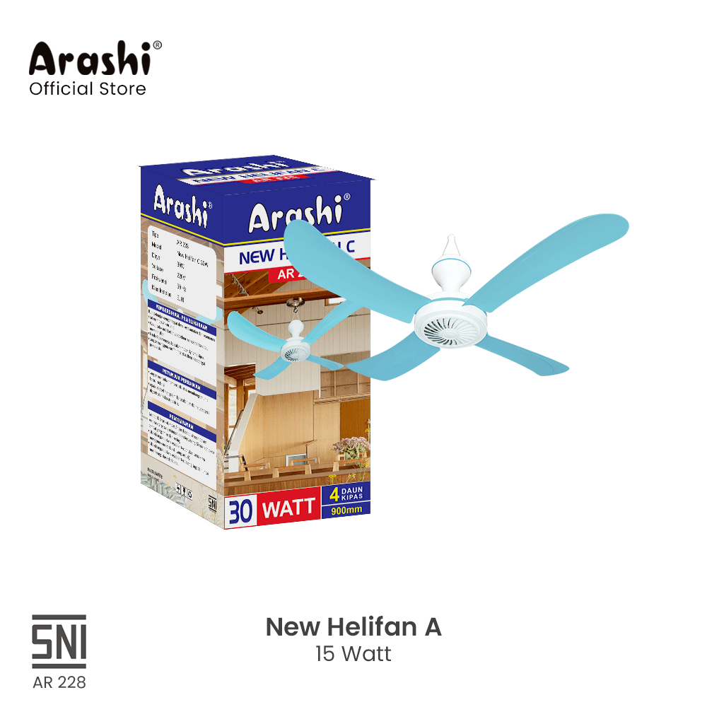 Arashi Kipas Angin Gantung New Helifan