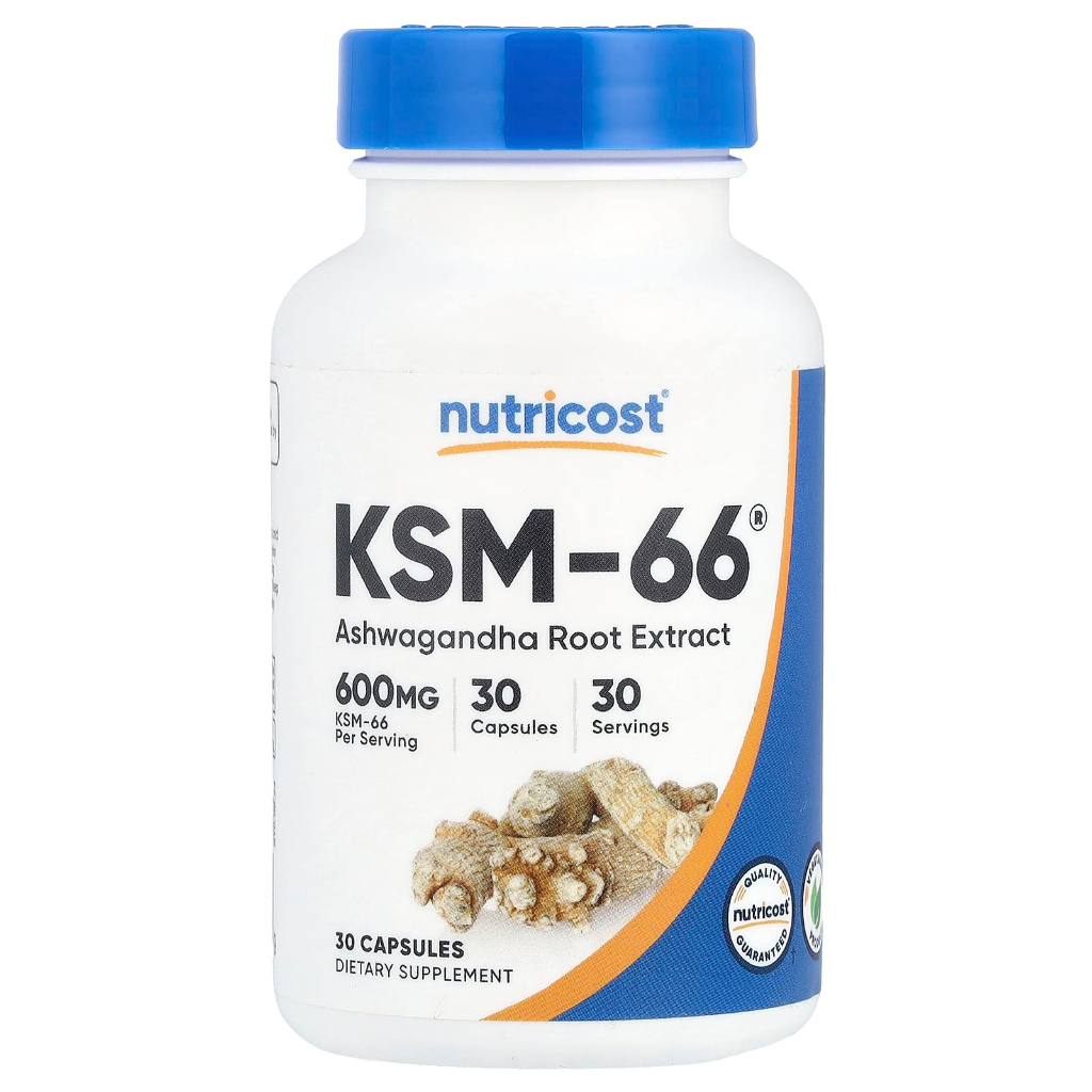 Nutricost KSM-66 Ashwagandha Root Extract 600 mg 30 Capsules