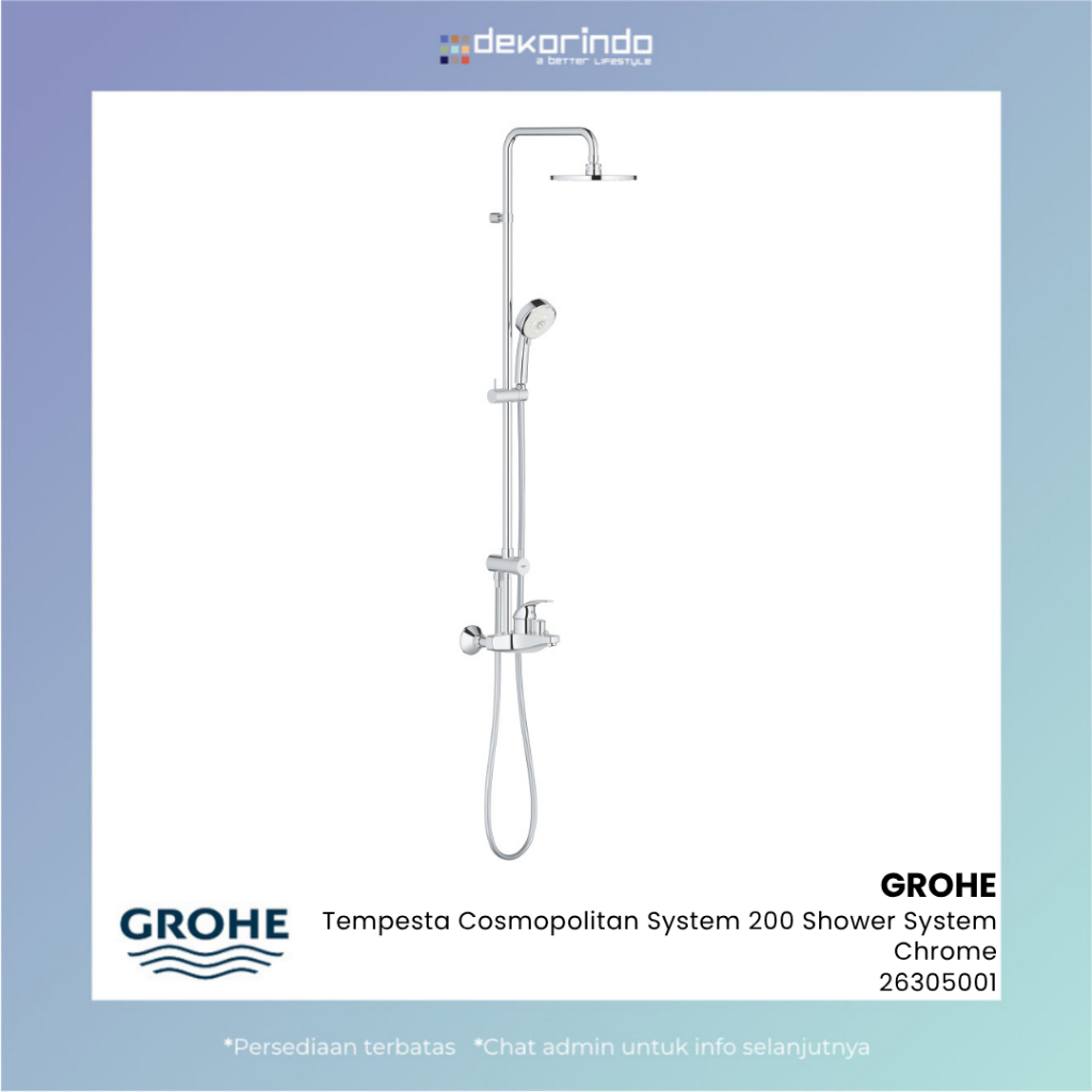 GROHE - SHOWER TEMPESTA COSMOPOLITAN SYSTEM 200 CHROME - 26305001