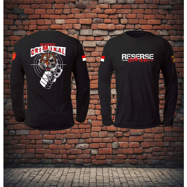 T-Shirt reskrim lengan panjang terbaru/kaos satreskrim terbaru
