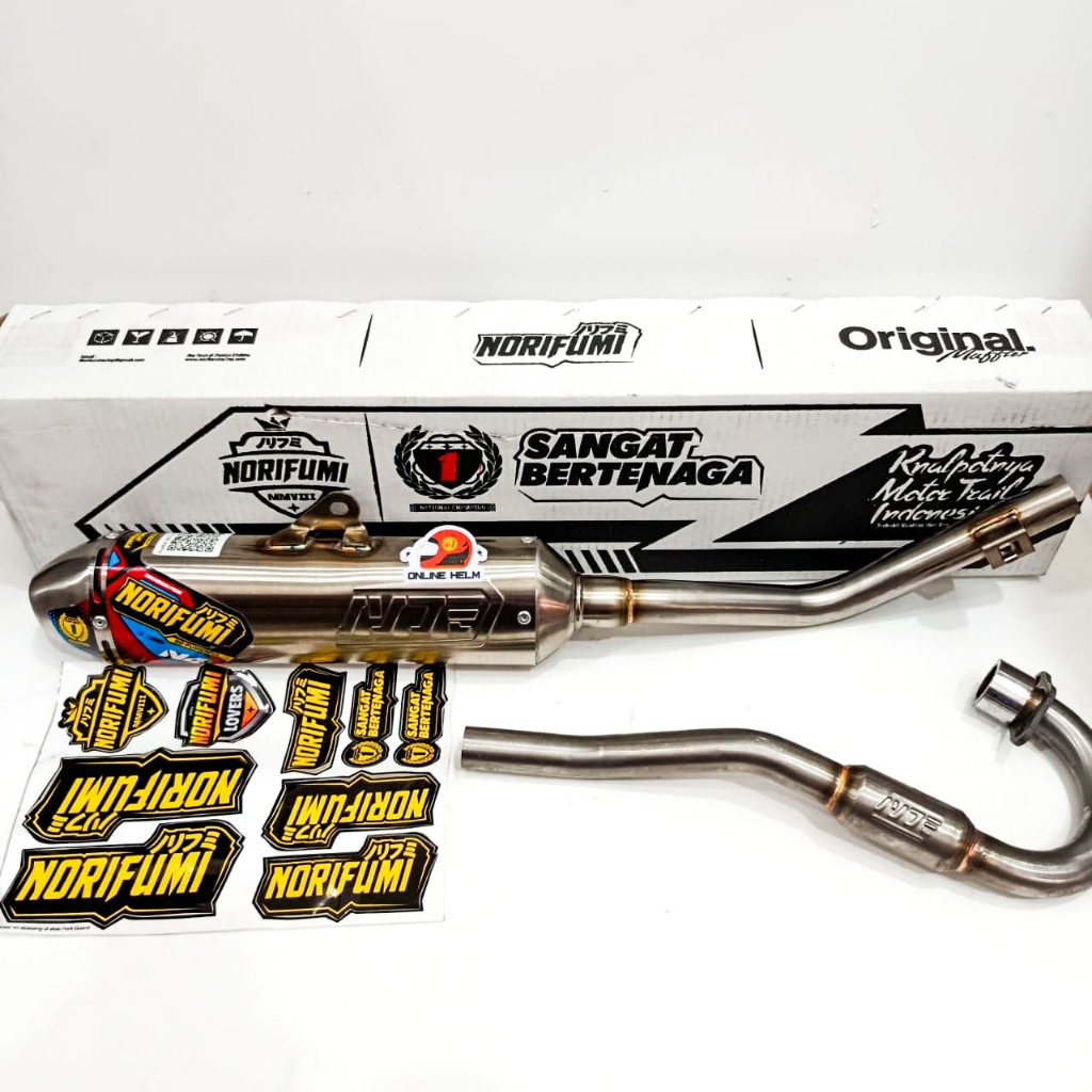 Knalpot NORIFUMI ORIGINAL N4 SS Stainless Steel CRF 150