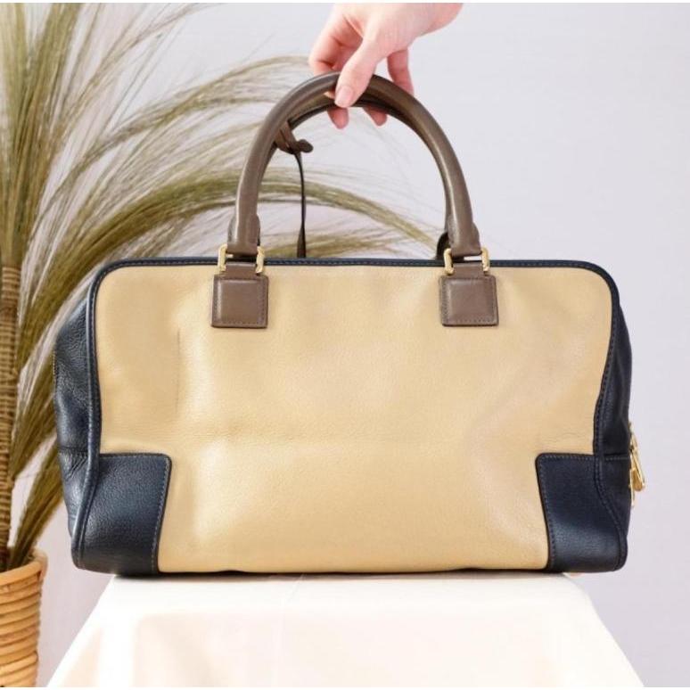 LOEWE AUTHENTIC BAG BEIGE TOTE BAG TOP HANDLE BRANDED BAG ORIGINAL