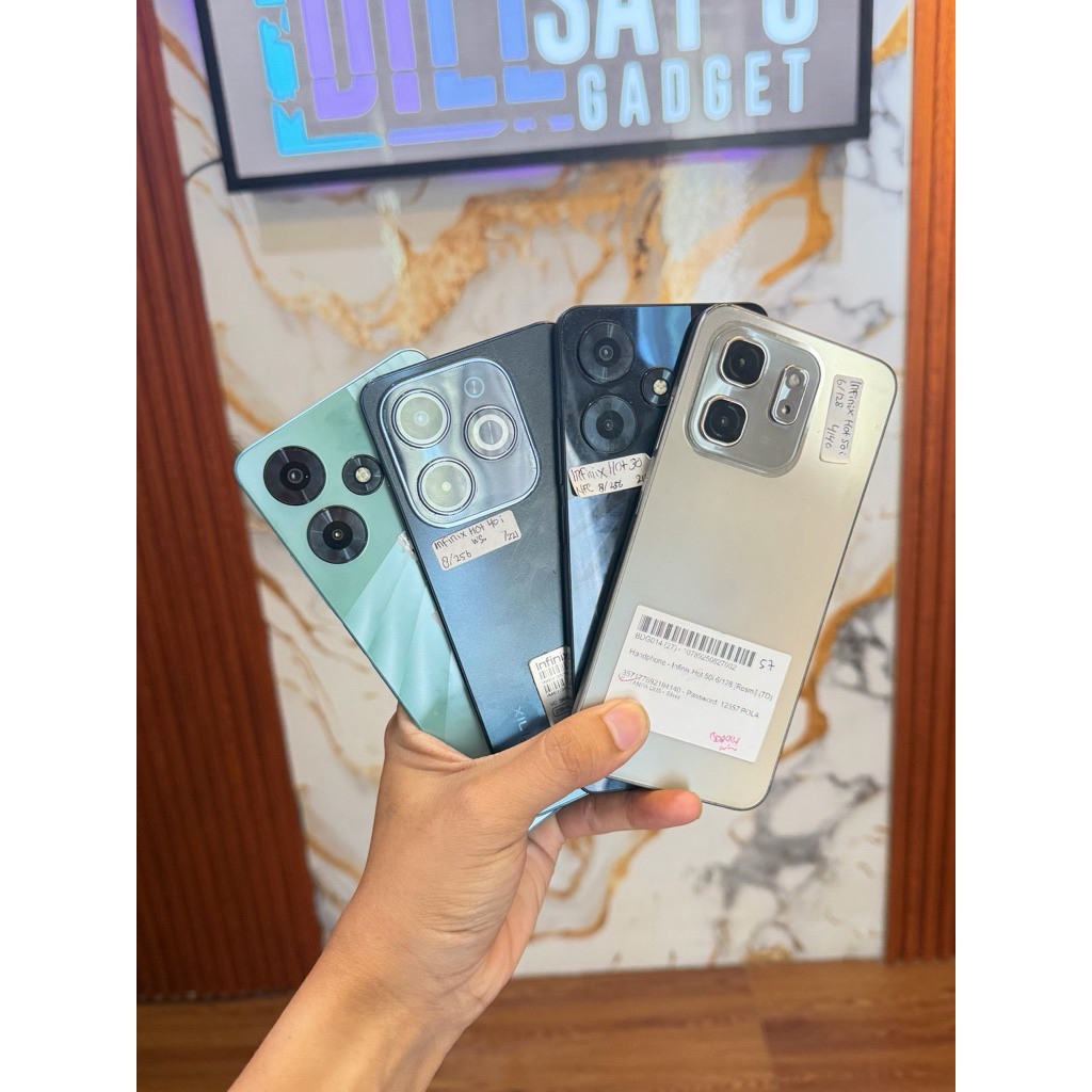 Handpone Hp Infinix Hot 30 30i Note 40 30 Hot 40i 8/256 8/128 Second Seken Bekas murah bergaransi or