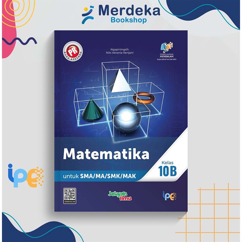 BUKU Intan Pariwara PR Matematika untuk SMA/MA/SMK/MAK Kelas 10B (semester II) 2025