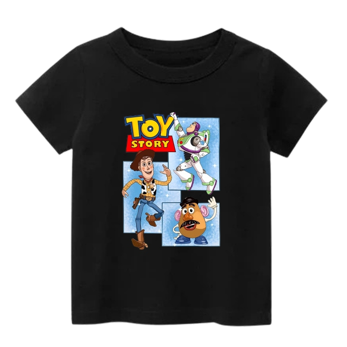 Kaos Anak Unisex Toy Story Bahan Adem - Baju Toy Story Anak Laki Laki dan Perempuan - Atasan Anak To