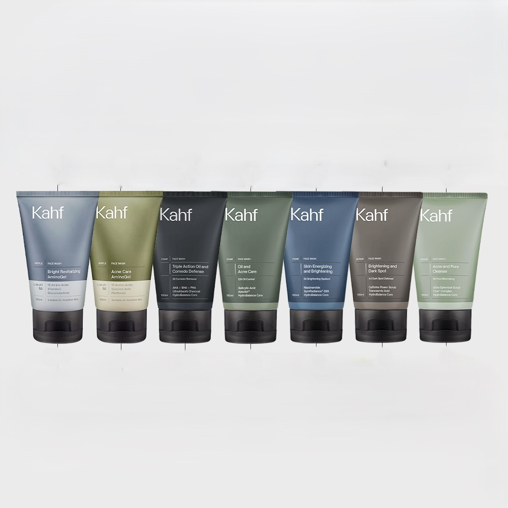 AS Kahf Face Wash Oil and Acne / Comedo / Energizing and Brightening Triple Action Sabun100 ML 50ml 