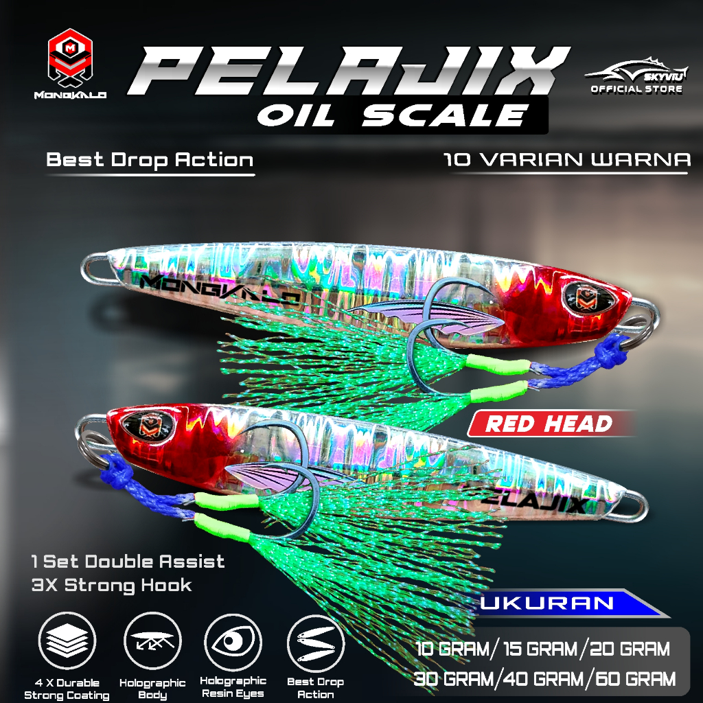 Mongkalo Pelajix Minyak noGID noMotif Candy 15 Red-Head