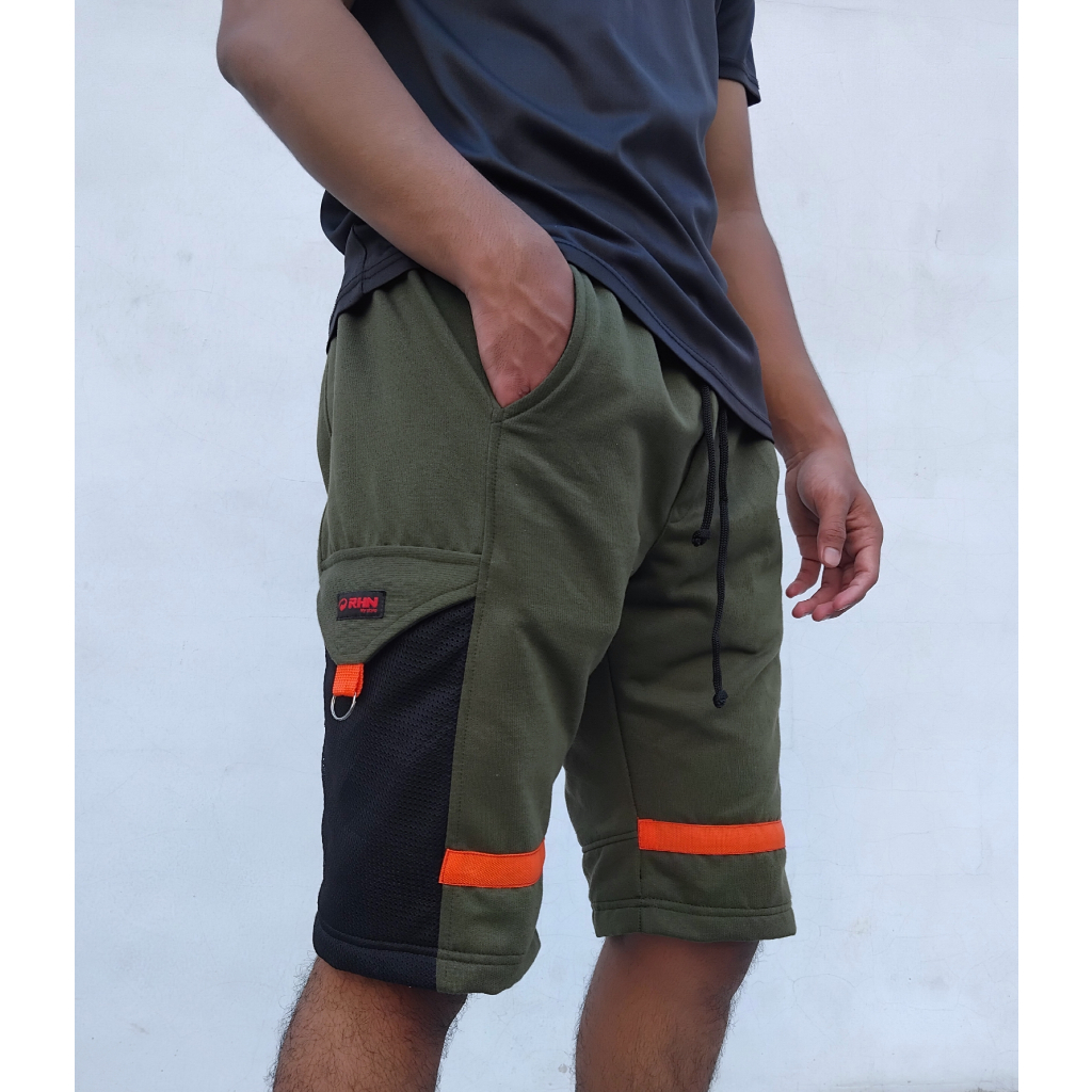 Celana Cargo Pendek Kain Fleece Tebal Nyaman Stylish