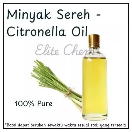 1Liter Minyak Essential Sereh Murni 100% Pure / Citronella Oil - Minyak Sereh Wangi Alami