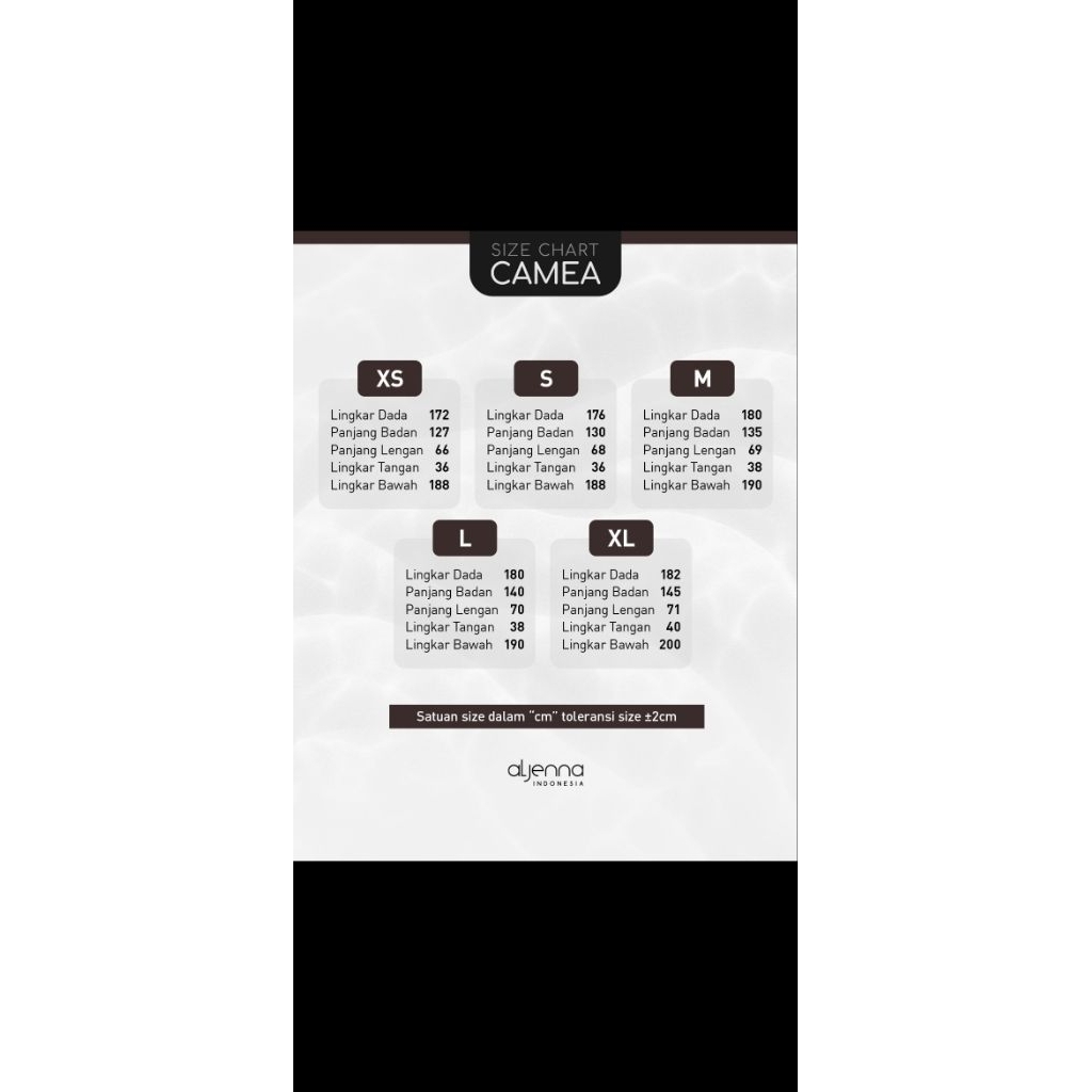 Camea Abaya aljenna Black Size  L