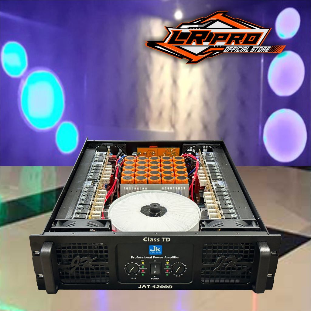 Power Amplifier Class TD Jk coustic JAT 4200 D 2x4200 watt 8Ohm
