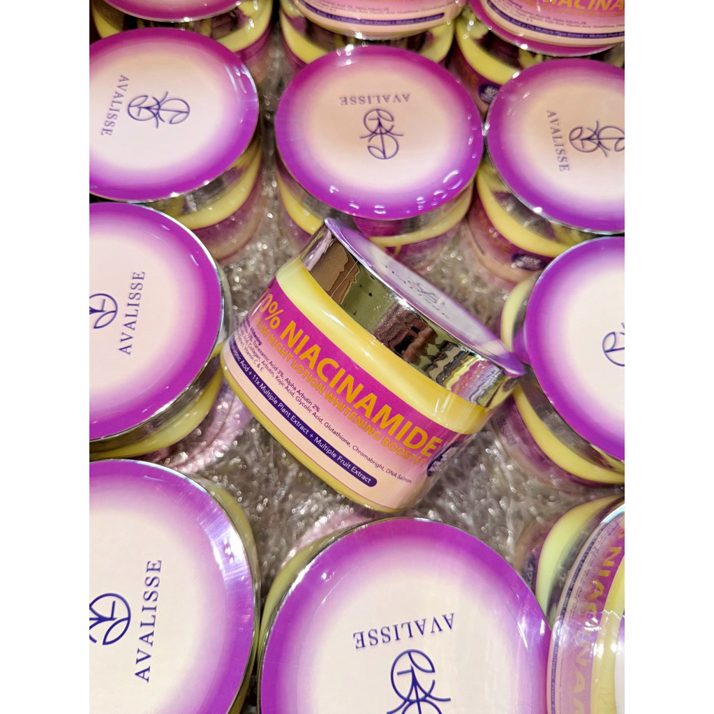 BPOM Avalisseskin 10% Niacinamide Platinum Night Lotion Whitening