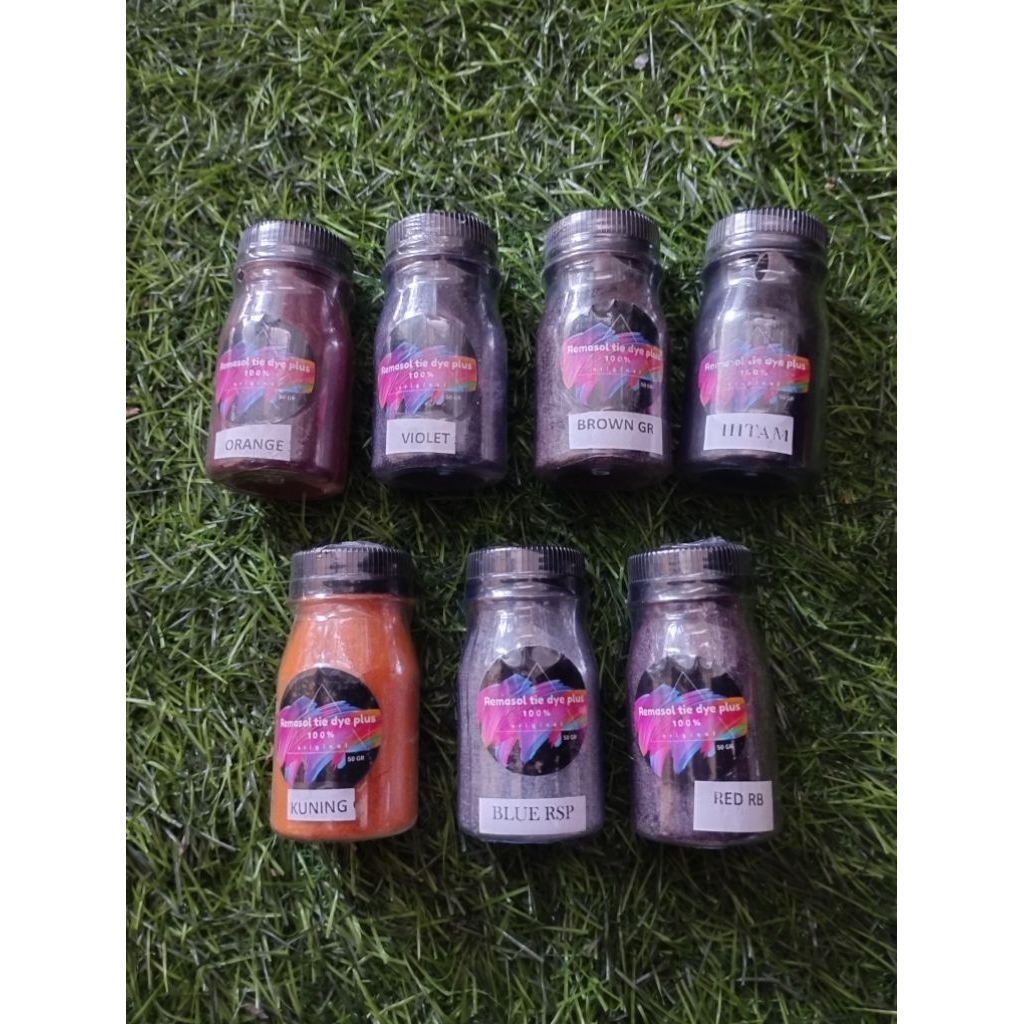 Remasol tie dye plus original 50gr bubuk pewarna kain