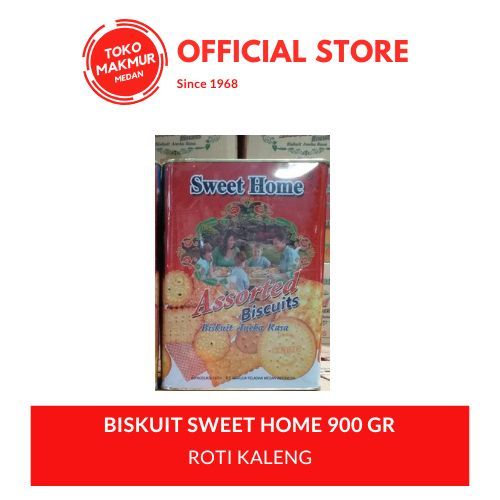 BISKUIT ASSORTED SWEET HOME KALENG 900 GR - ROTI KALENG